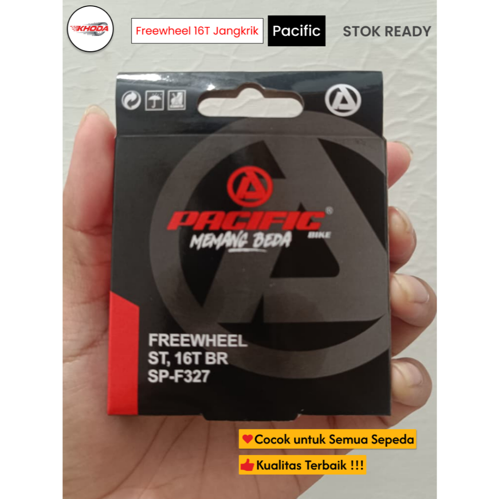 Freewheel Jangkrik 16T Pacific F327 - Gir Belakang Single Speed Sepeda Anak BMX 20 Inch (Freewheel U