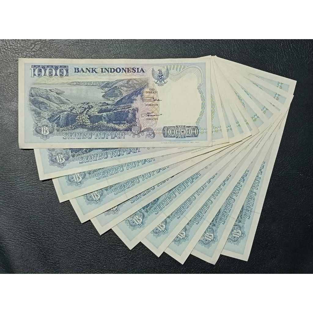 Uang Kuno 1000 Rupiah Lompat Batu 1992 UNC/GRESS