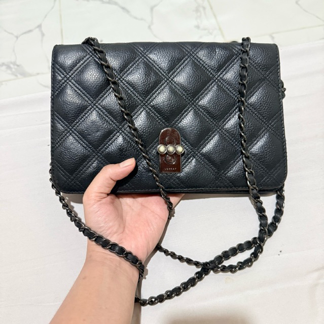 Tas Sling Shoulder Lovcat Kulit Asli