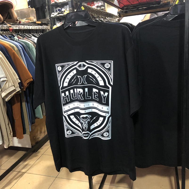 Kaos Hurley TSHIRT 100% COTTON ||| Kaos Casual Bahan Katun Kombed 30s ||| Ready STOCK Lengan Pendek 