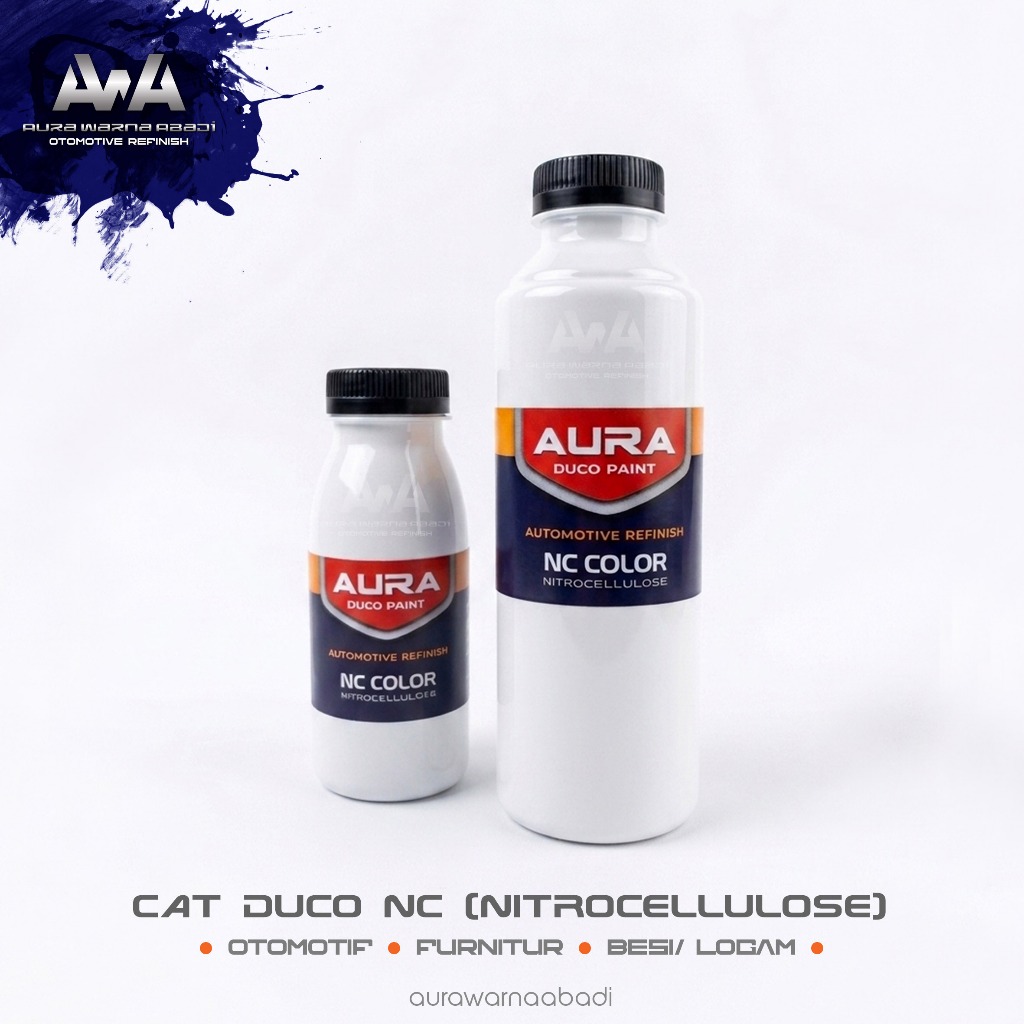 AURA Cat Duco Mobil NC White Doff 250ml - Cat Semprot Duco Berkualitas