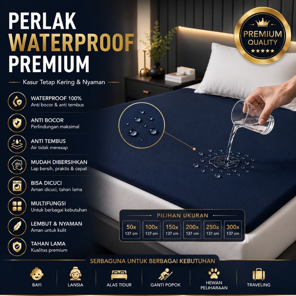 Perlak Anti Ompol Perlak/Perlak Tahan Air Perlak/Perlak Quick Dry Perlak/Perlak Proteksi Maksimal Pe