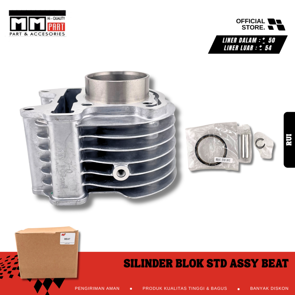 SILINDER BLOK STD ASSY BEAT - SILINDER BLOK ASSY SEHER SET BEAT STD BEAT KARBU