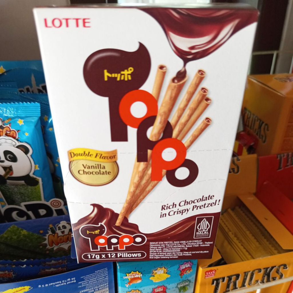 lotte toppo vanilla chocolate