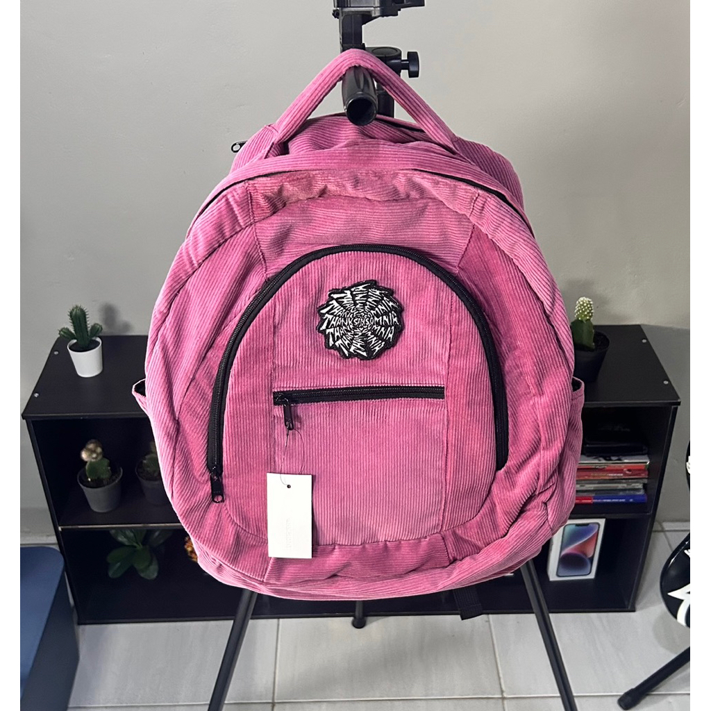 Corduroy Backpack Nivienne Pink Thanksinsomnia ( NEW )