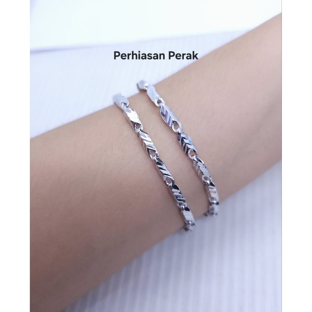 Gelang perak asli 925.gelang bambu ukir.gelang wanita.new collection.perak asli 925 lapis mas