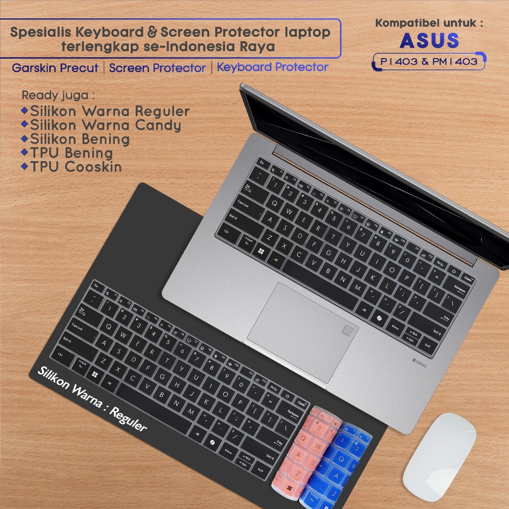 Keyboard Protector Cover Kompatibel untuk Asus ExpertBook P1 P1403 P1403C P1403CV P1403CVA PM1403 PM