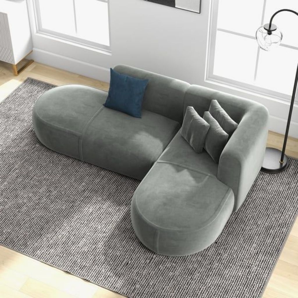 Sofa L Slonjor Bulat Ala Pinterest / Sofa Slonjor Bulat Minimalis Ruang Tamu