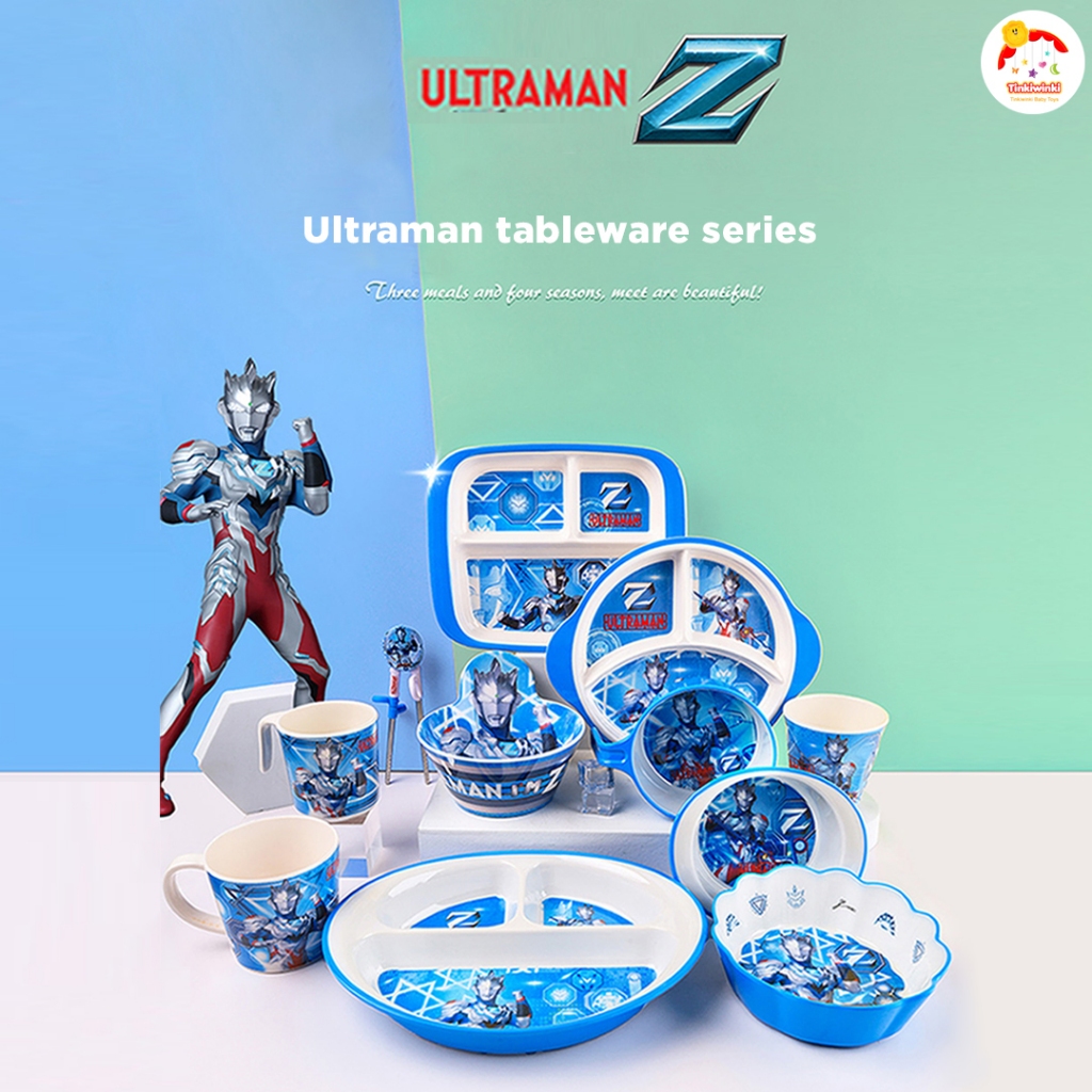 Disney Original Mangkok Piring Gelas Melamin Anak Karakter Ultraman