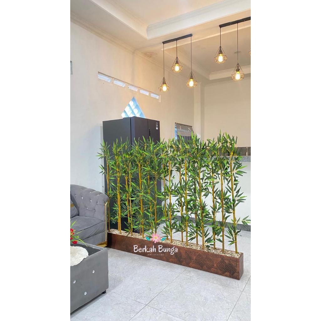 Bambu Partisi 140cm/Bambu Penyekat Ruangan/Bambu Pembatas Ruangan/Tirai Bambu/Tirai Penyekat/Tirai P