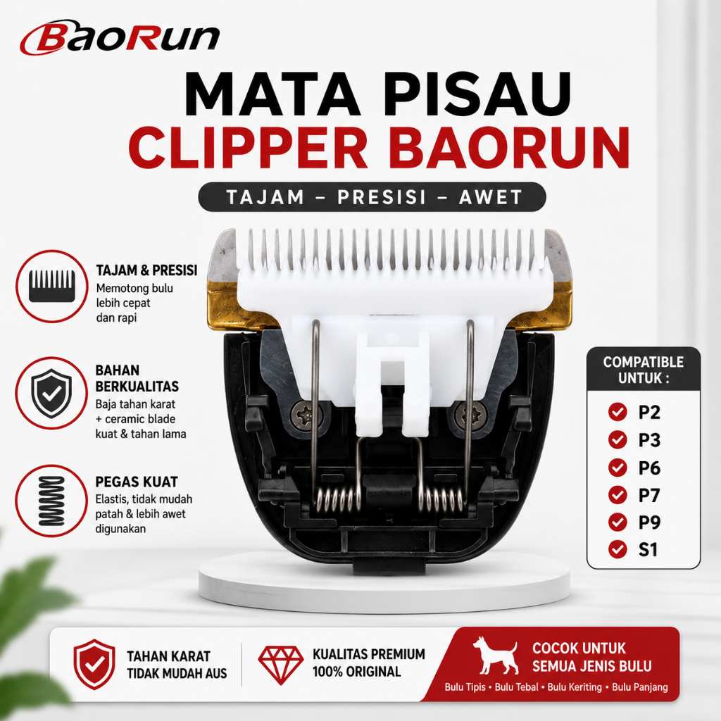 Mata Pisau Cadangan Baorun S1, P2, P3, P6, P7, P9 - Mata Pisau Multifungsi Baorun