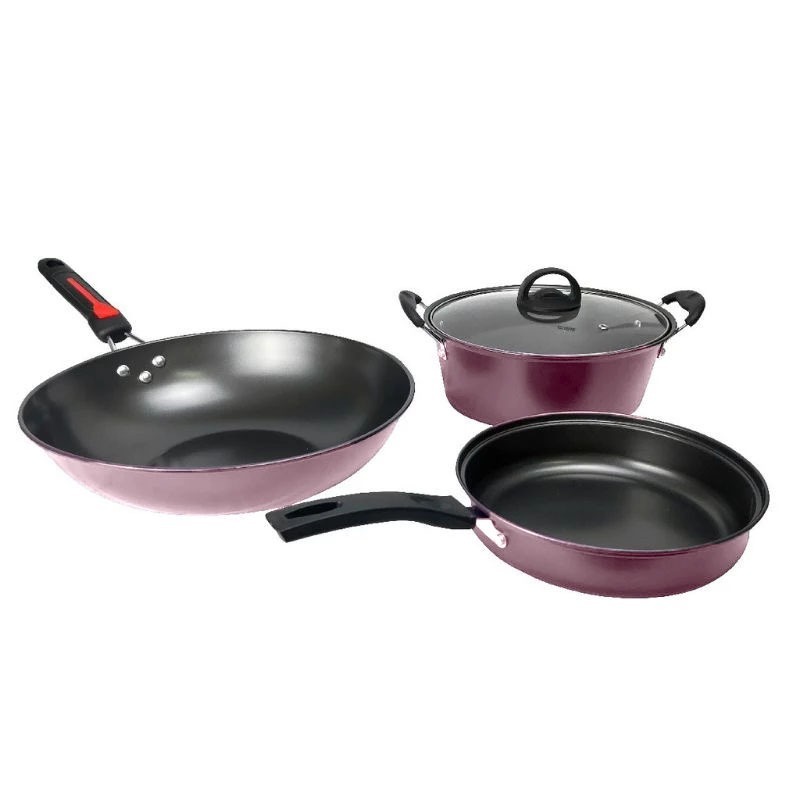 Teflon Set QME isi 3 Panci Set