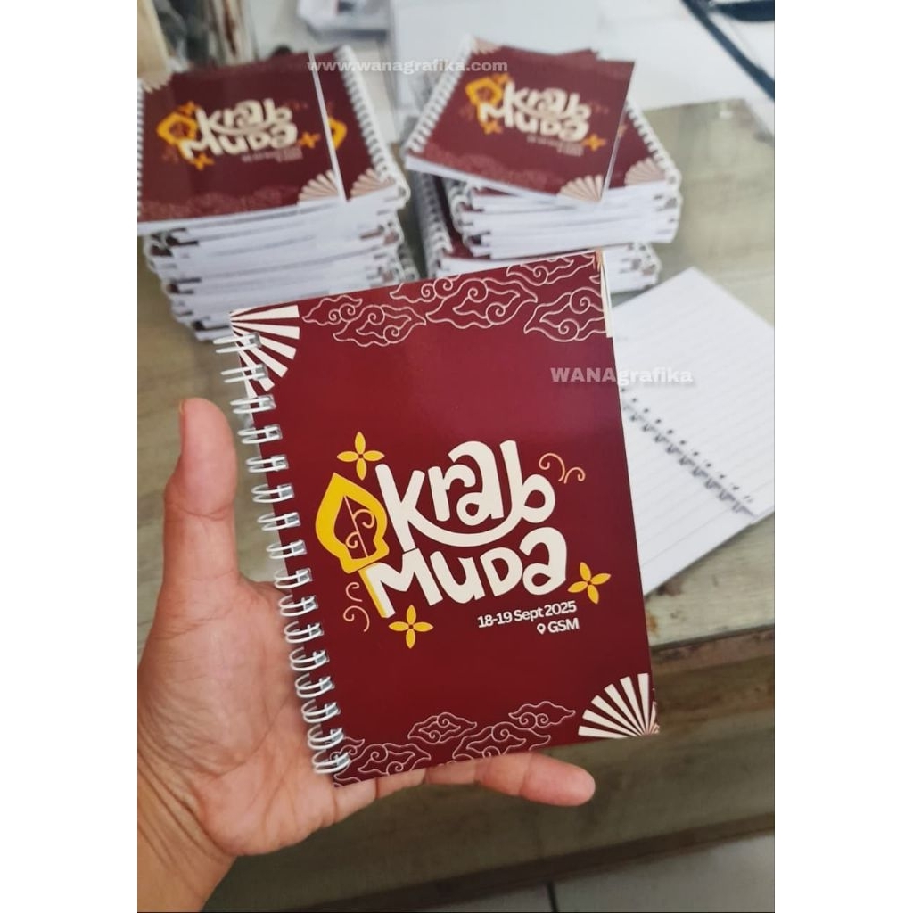 Cetak Blocknote DESAIN FREE, DISKON 30%