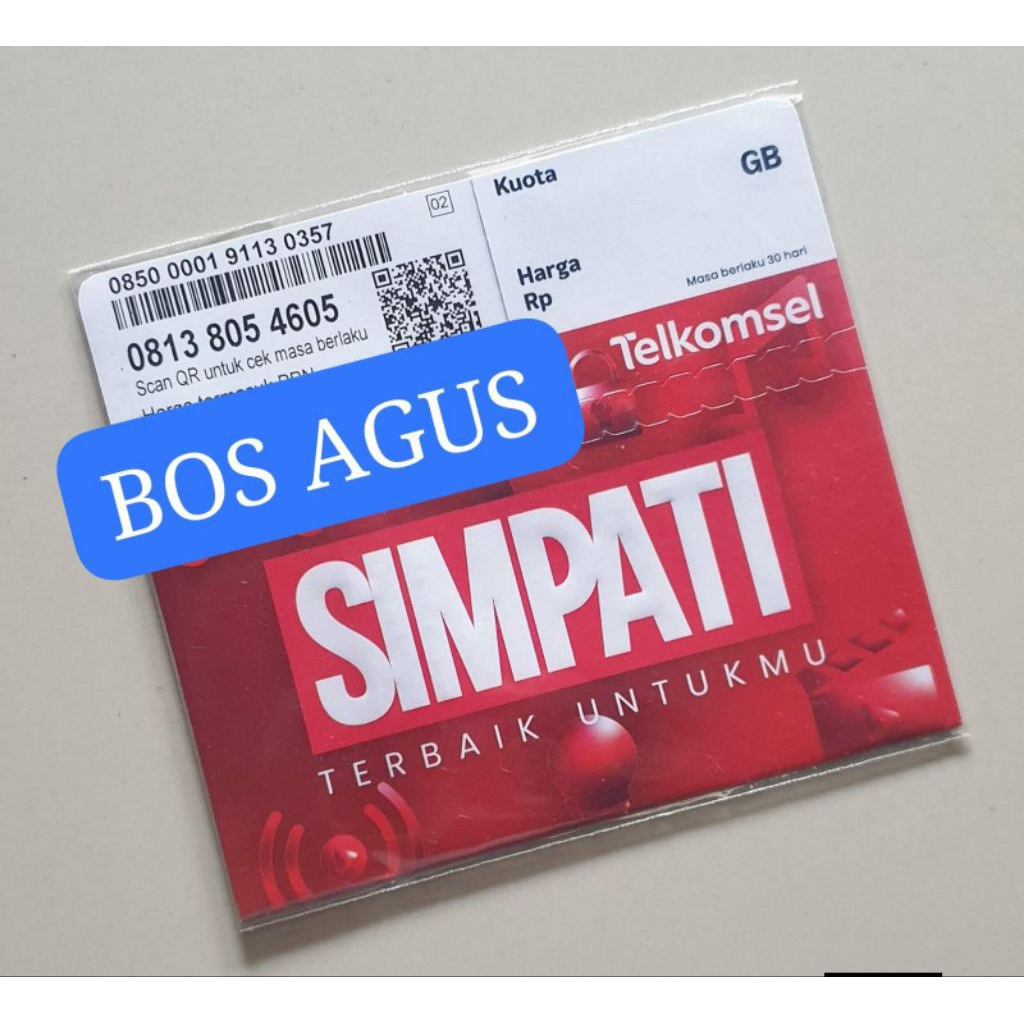 NOMOR CANTIK SIMPATI 11 DIGIT 4G LTE SERI BOS AGOS RAPIH - 081X 805 4605