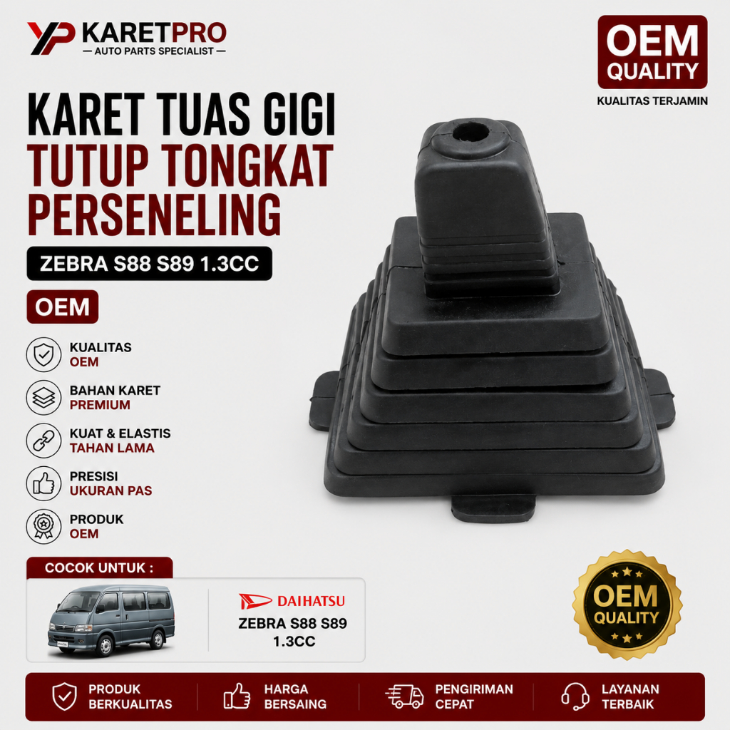 Karet Tuas Gigi Tutup Tongkat Perseneling Perseneleng Zebra s88 s89 1.3cc MOBIL