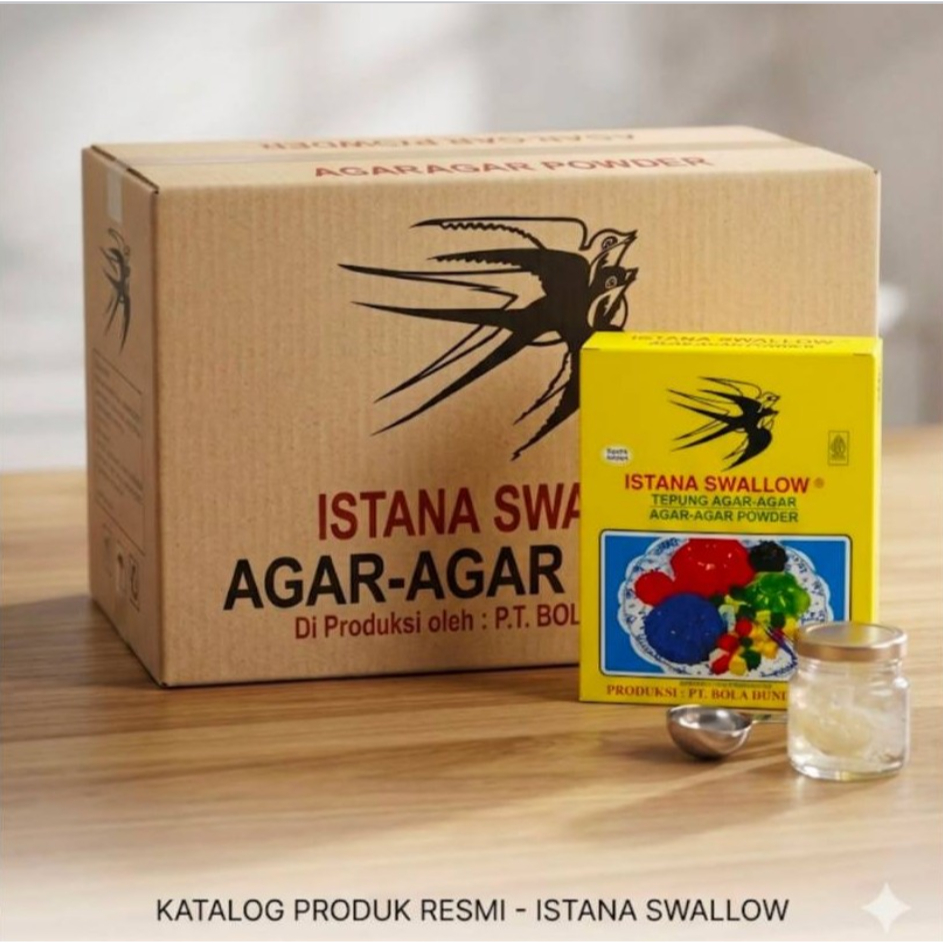 AGAR AGAR ISTANA SWALLOW PLAIN 1 DUS 24 BOX ( 12 X 7GR)