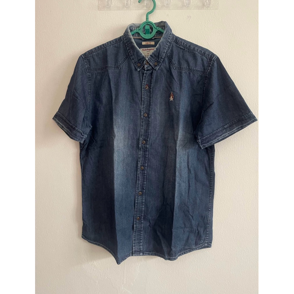 Baju kemeja pria denim