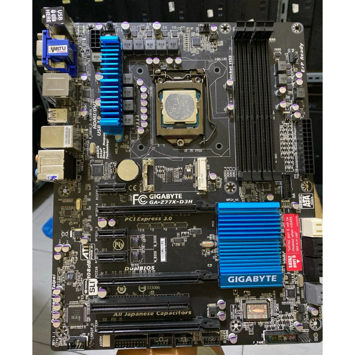 Motherboard Gigabyte Z77X D3H soket 1155 Port HDMI VGA DVI USB3 Normal