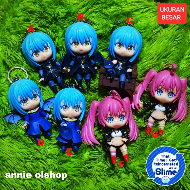 Gantungan Kunci Rimuru Tempest Tensei Shitara Slime Action Figure Keychain