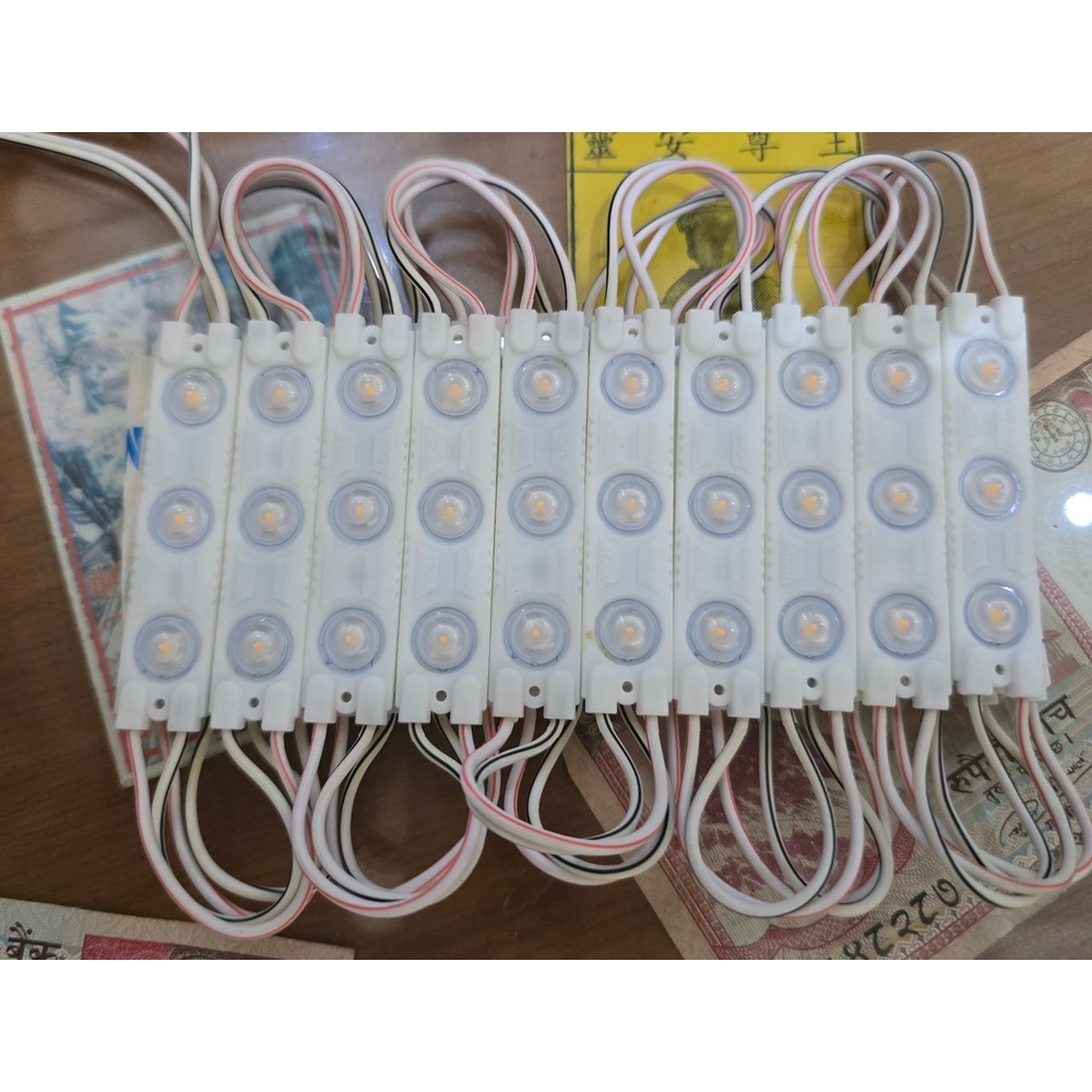 Modul Led Strip 3 mata Samsung Lampu Advertising Papan Nama 5630/5730