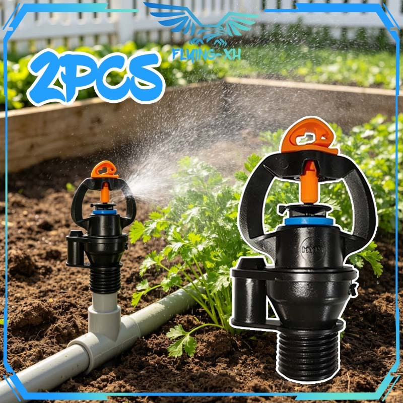 Sprinkler Pressure Compensated Otomatis 2pcs Alat Sprinkler Pertanian 360 Derajat Semprotan Spuyer P