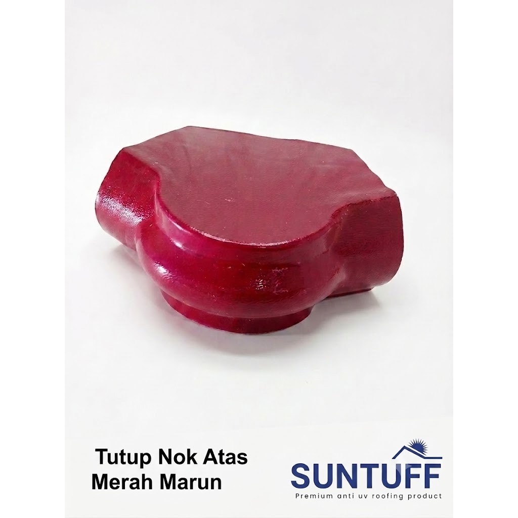 Tutup Nok Atas UPVC Premium / Tutup Ujung Bubungan Atap Anti Bocor