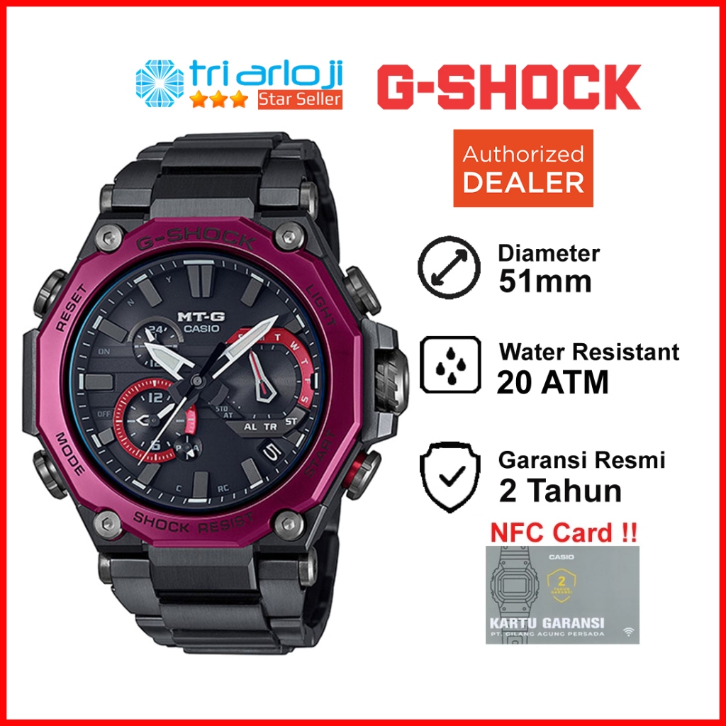Casio G-SHOCK MTG-B2000BD-1A4DR Jam Tangan Pria MTGB2000 GSHOCK MTG-B2000BD-1A4 MTG B2000BD 1A4DR