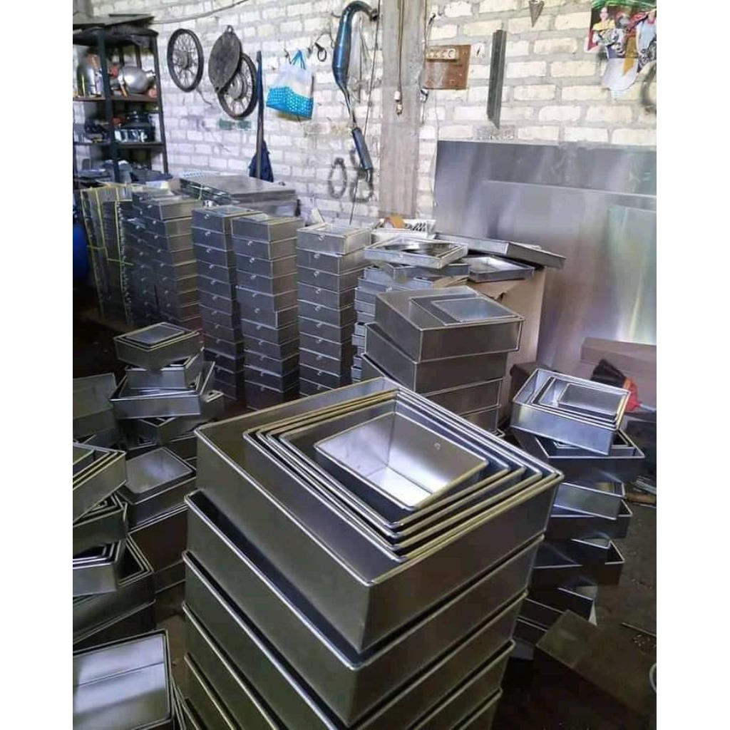 Loyang Kotak 1 Set Isi 5 Loyang / Grosir 1 Set 5 Loyang Kotak  / Loyang Kotak isi 5