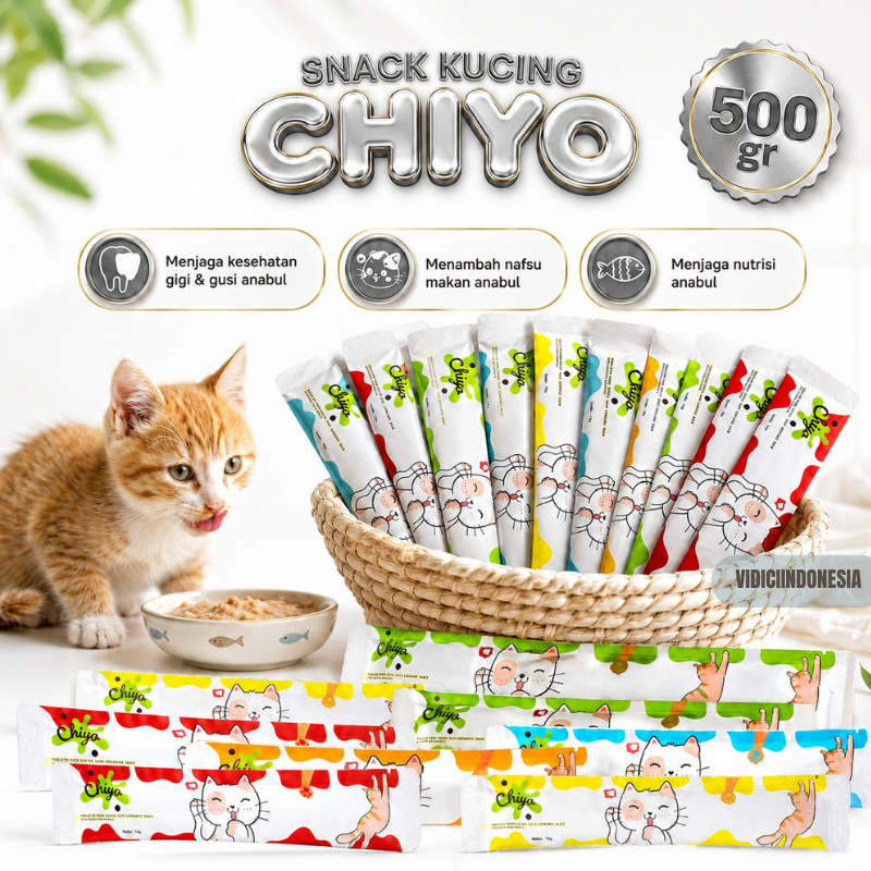 Snack Kucing Cat Strip Creamy mix 500gr /Makanan Snack Kucing Adult Kitten Cat Strips/Cat Strip