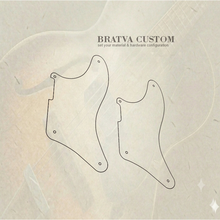 pickguard Telecaster Cabronita 3ply custom akrilik mirror