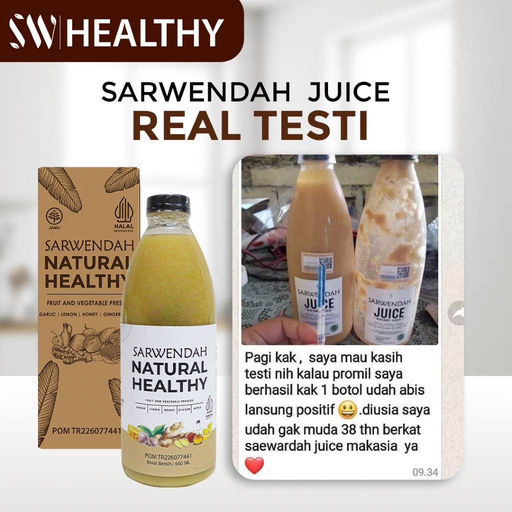 Sarwendah Juice (Juice 600ml) Sarwendah Juice Bawang Putih Tunggal 1 Botol 600ml