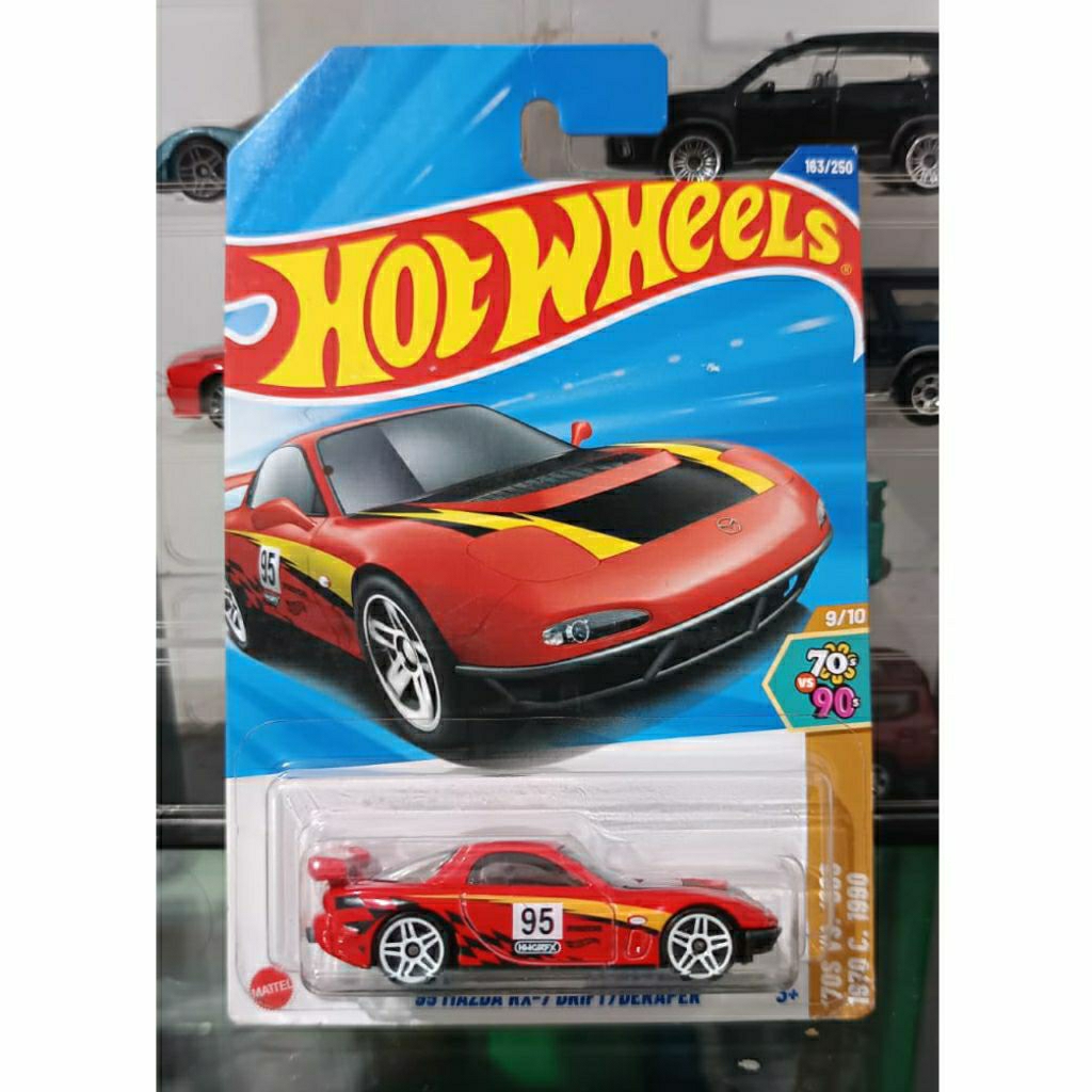 Hotwheels Mazda rx7 drift merah