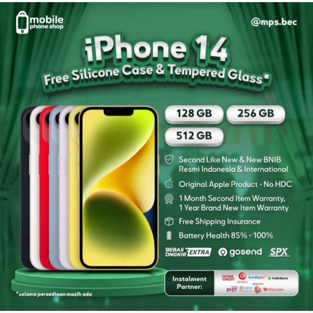 iPhone 14 Plus Second 128GB Putih