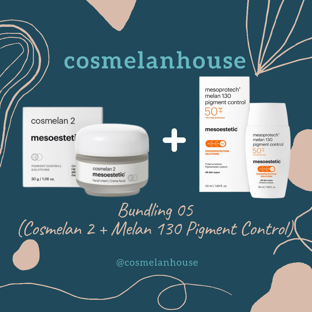 Bundling 05 Paket Cosmelan 2 dan Melan130 Pigment Control SPF50 Mesoestetic