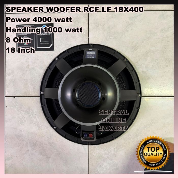 SPEAKER WOOFER RCF LF18X400 18in 18inch 8 Ohm LF 18X400 ORIGINAL