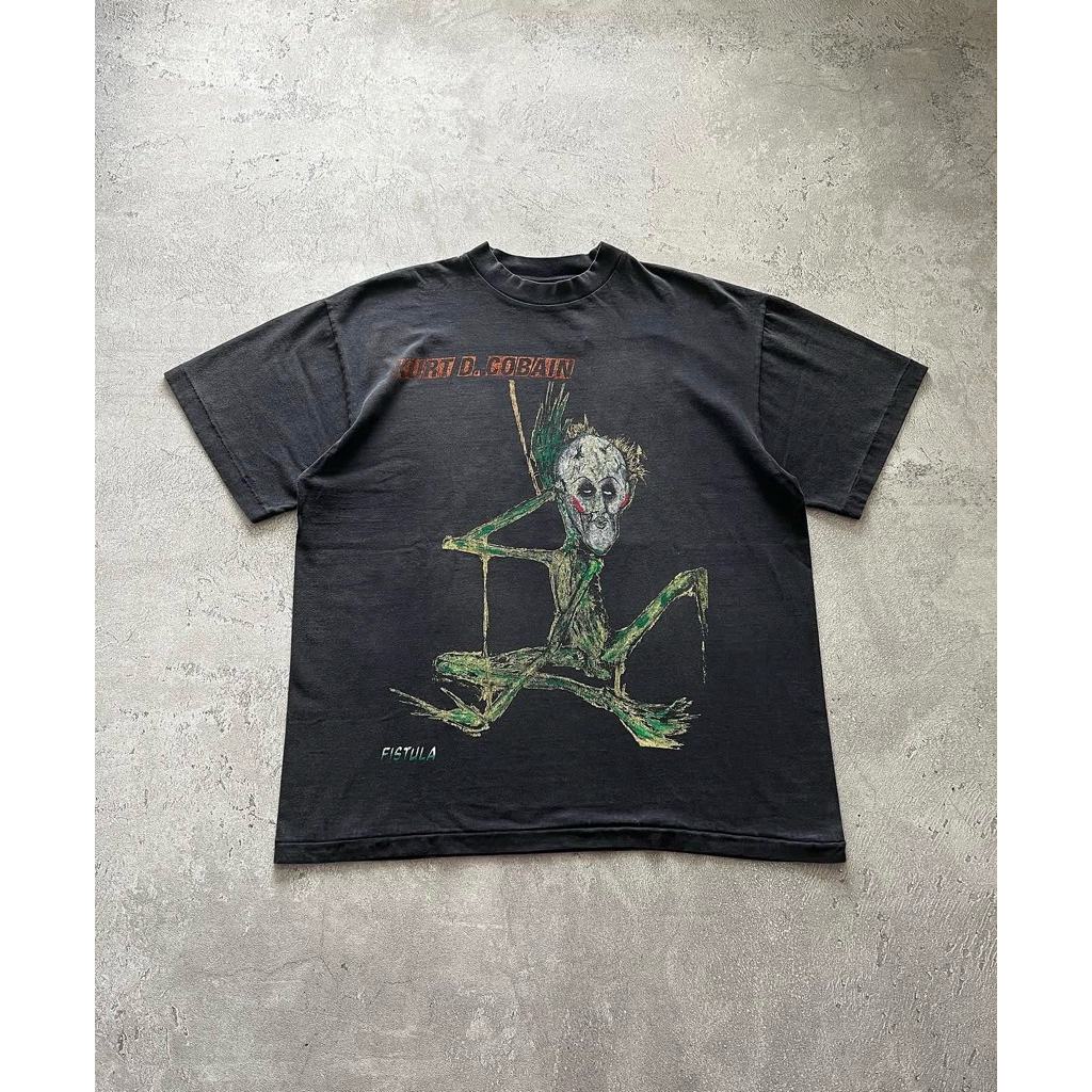 T-Shirt / Tees Bootleg GINSENGSTRIP Kurt Cobain Nirvana Black Colour (NEW) | Bootleg GINSENG STRIP