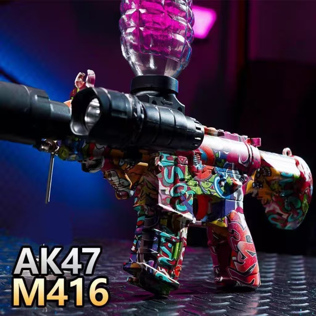 Mainan Pistol Anak M416 Gel Blaster Water Blaster Gun Tembakan Air Seru Outdoor Kado Anak