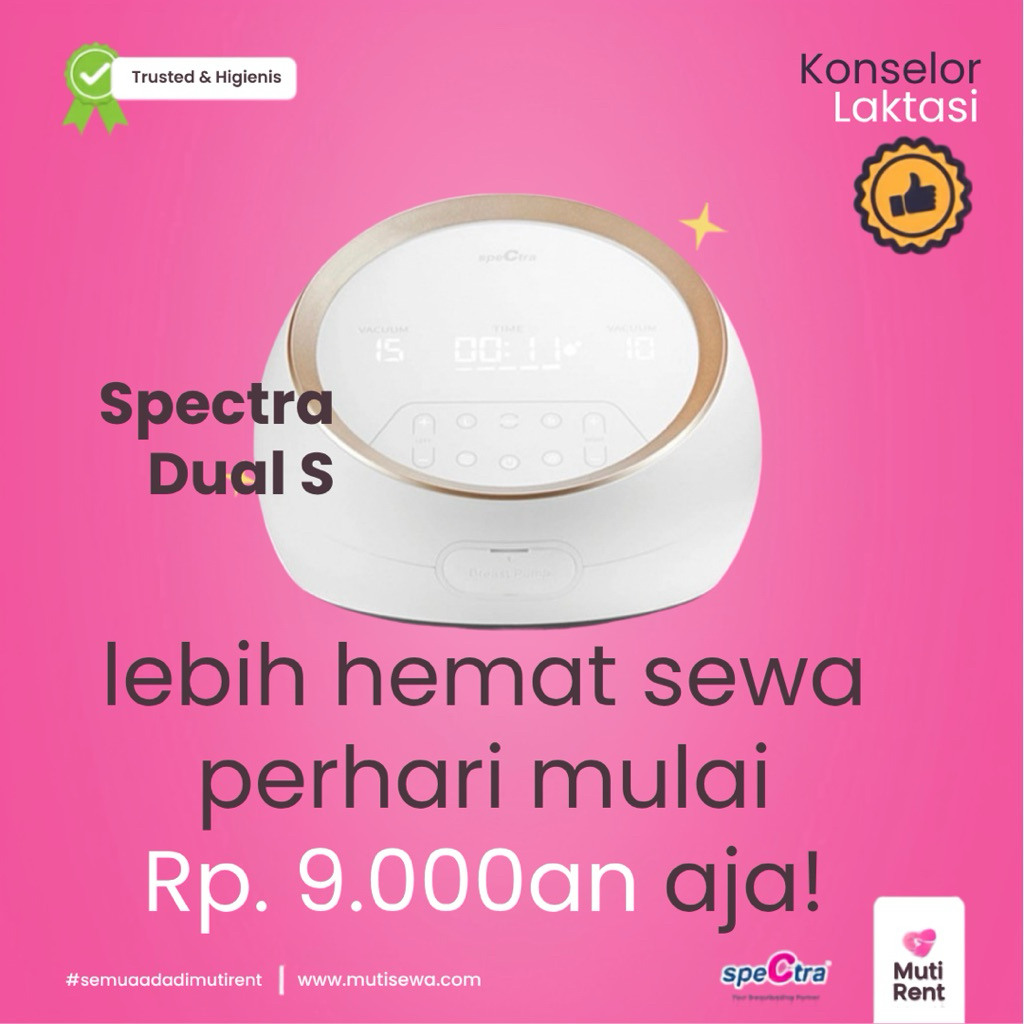 Sewa Pompa Asi Spectra Dual S Rental Pompa Asi Spectra DualS Pumping Asi Spectra Dual S Breastpump S