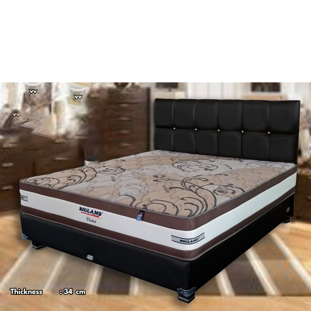 Springbed Bigland Type Violet Ukuran 180X200 (Hanya Matras)