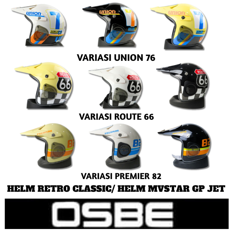 HELM MVSTAR GP JET ALL / HELM DEWASA SNI 100% /RETRO CLASSIC /SEMI CROSS/POLOS/MOTIF