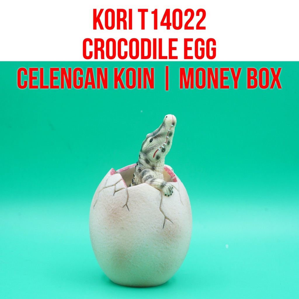 KORI T14022 Crocodile Buaya Crocodylidae Celengan Uang Koin Piggy Bank Money Box | Mainan Figure Bin