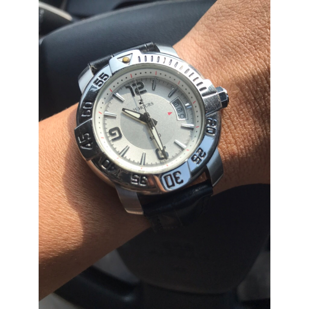 jam tangan 25 hours quartz second