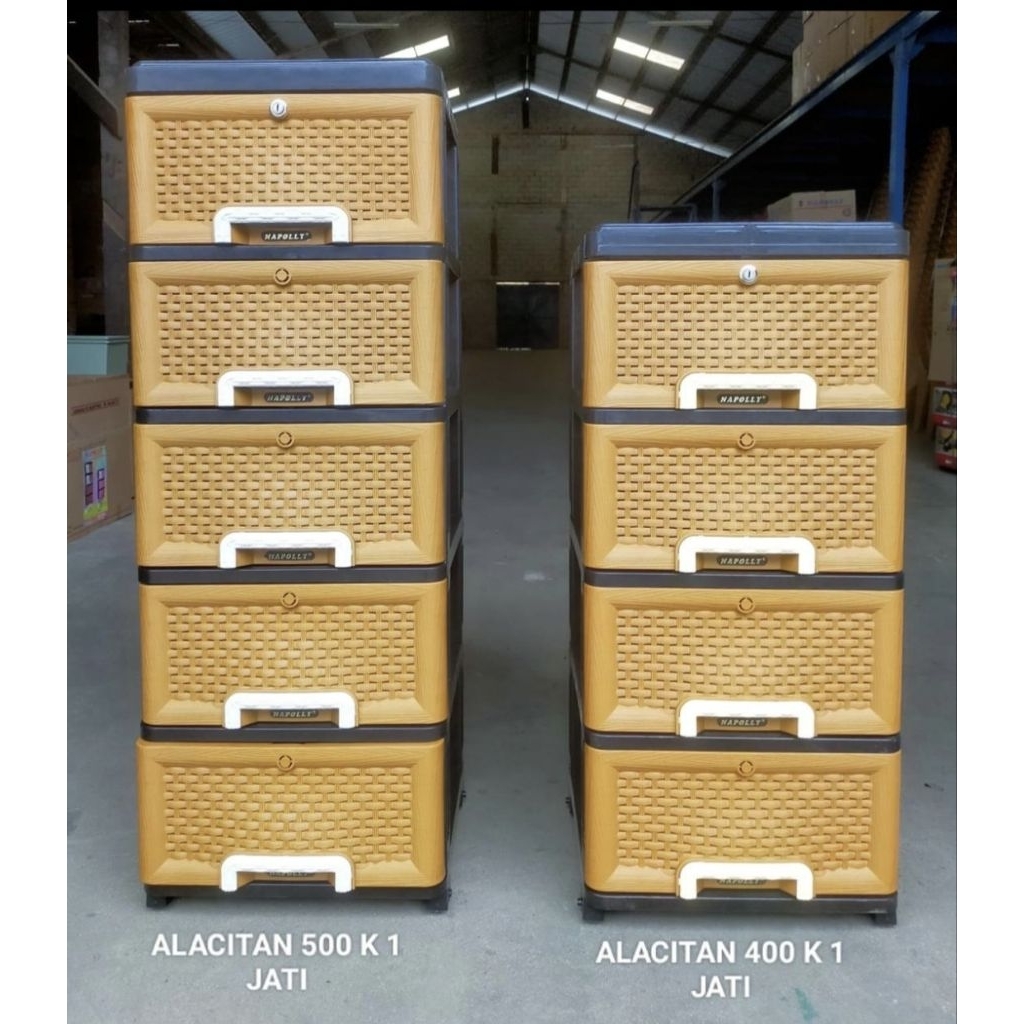 Lemari Laci Plastik NAPOLLY| Cabinet Plastik NAPOLLY| Laci 4 susun dan 5 susun