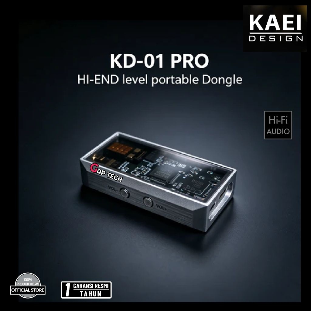 KAEI KD01-PRO / KD01PRO / KD01 PRO / KD 01 PRO Portable Dongle DAC AMP with Single ESS 9039SPRO Chip