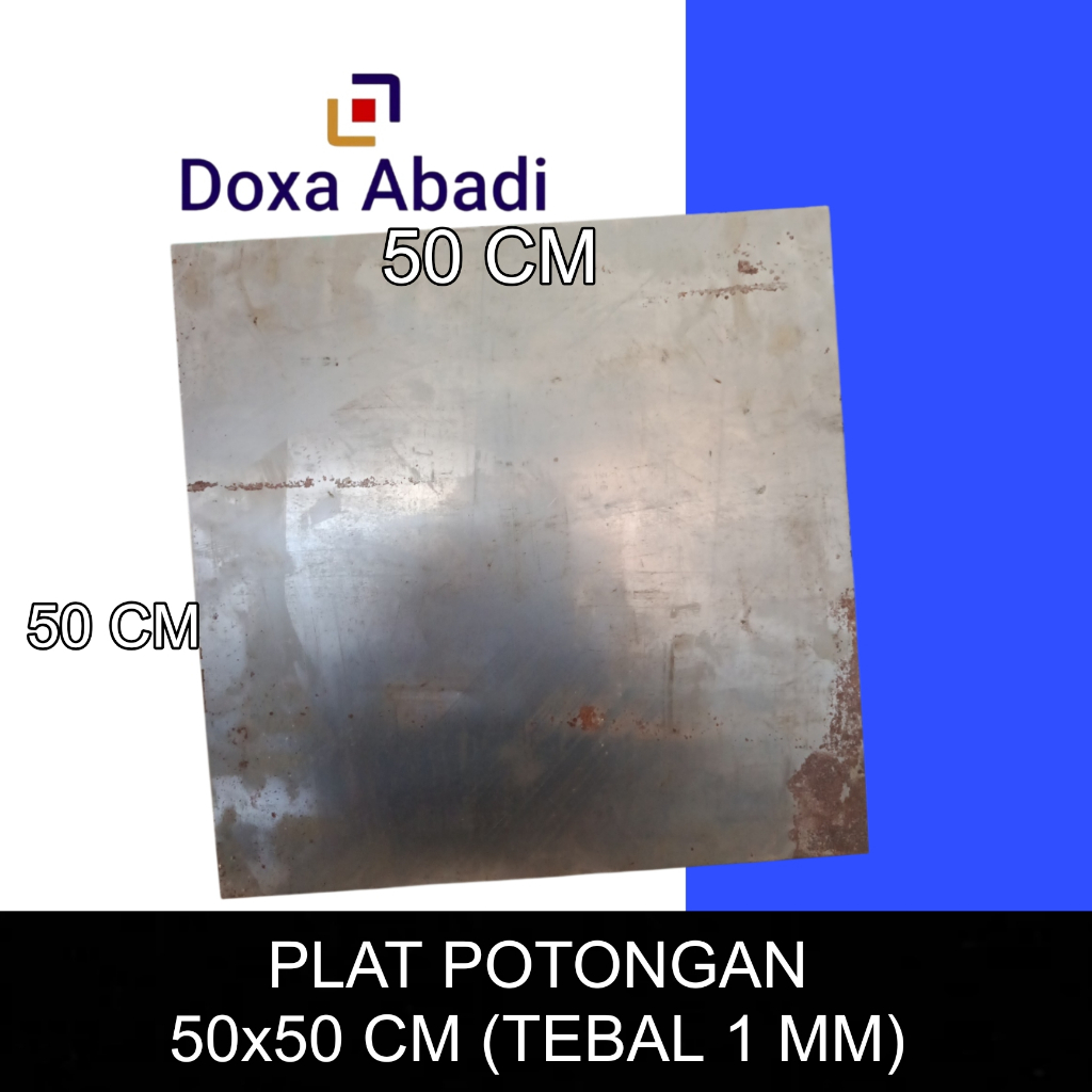 BESI PLAT POTONGAN 50X50 CM TEBAL 1 MM | PLAT BESI POTONGAN 1 MM | PLAT BESI KOTAK 50 CM X 50 CM TEB