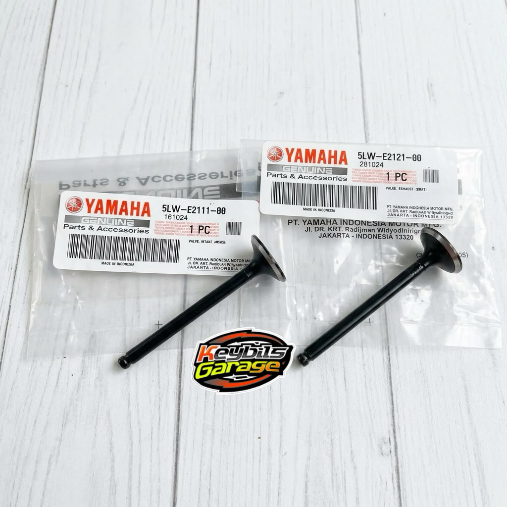 Valve intake dan Exhaust atau payung Klep Mio Nouvo Soul Original 5LW-E2121-00/5LW-E2111-00