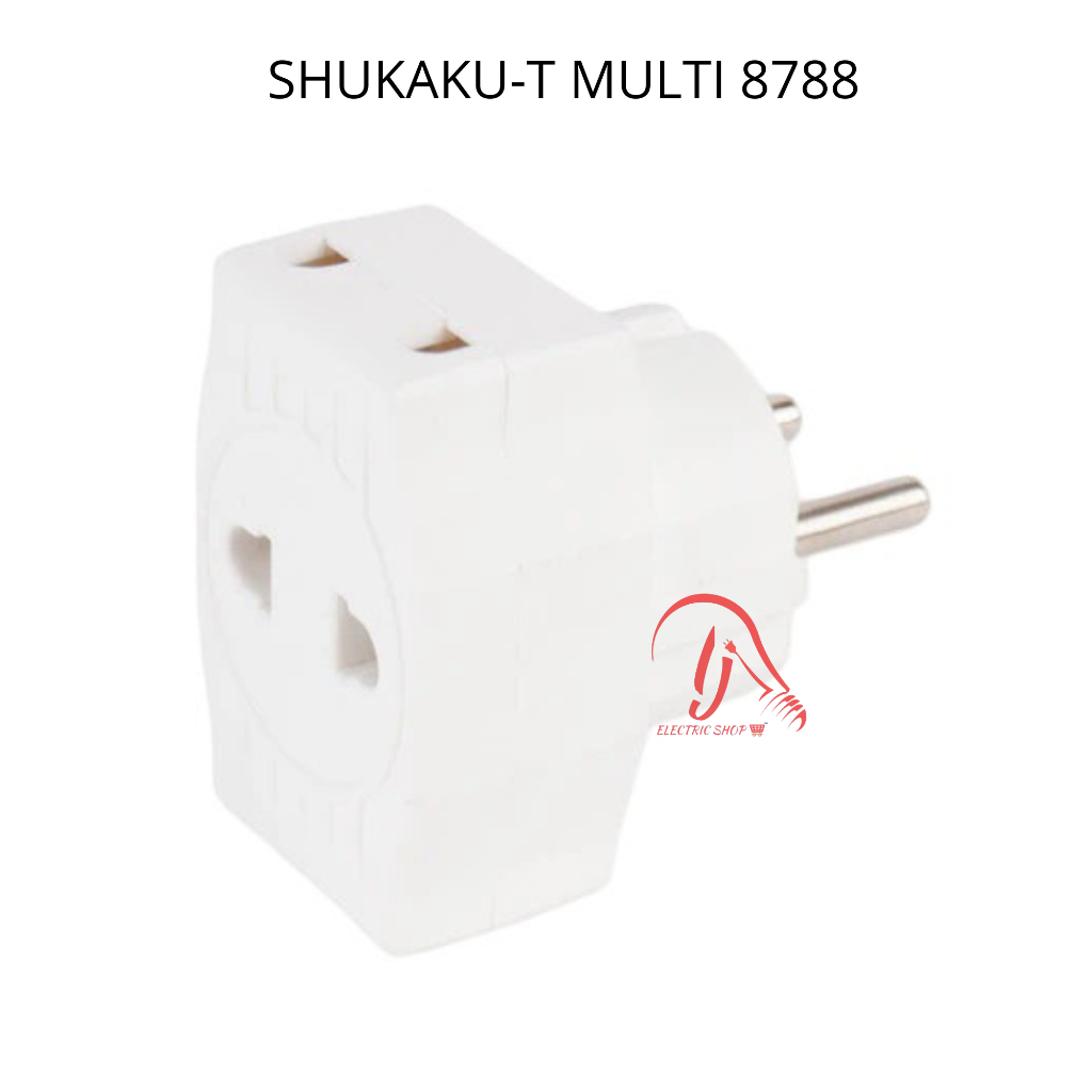 SHUKAKU STEKER STECKER T ARDE MULTIFUNGSI COLOKAN T STOP KONTAK T ARDE SHUKAKU COLOKAN LISTRIK MULTI