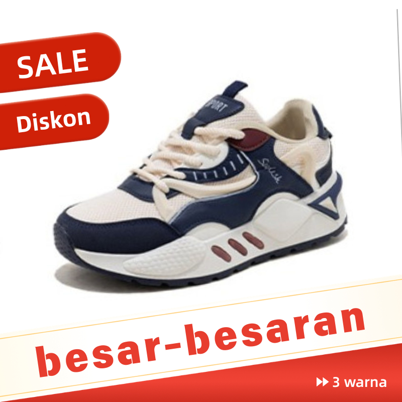 N112 XINBAINIU Sepatu Sneakers Sport Pria Anti Licin Running Tinggi 5/10cm