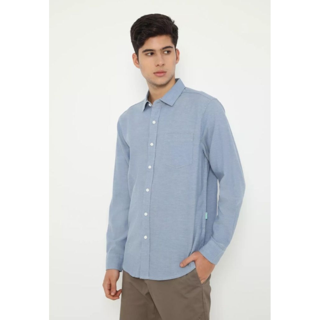 VISSLA The Classic Eco LS Shirt Blue