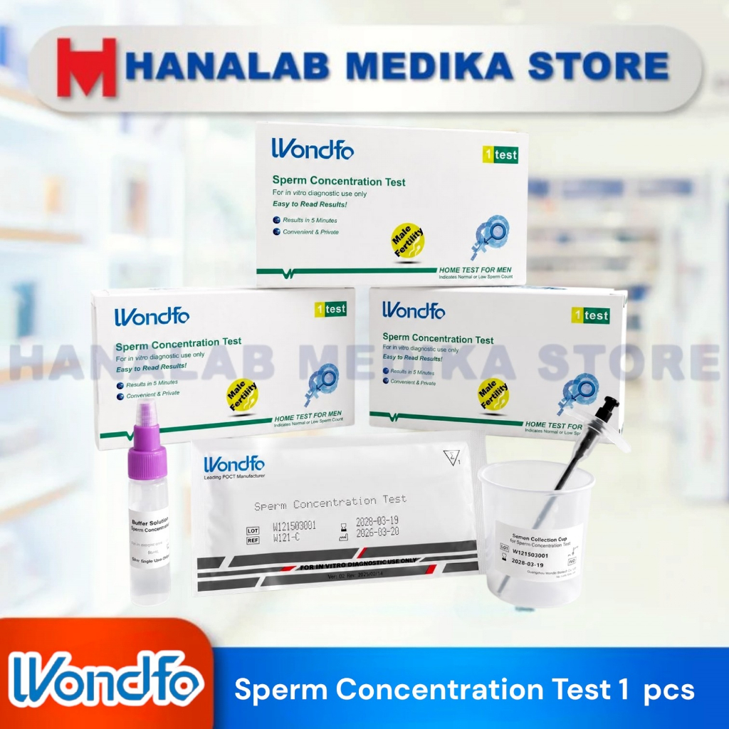 WONDFO Sperm Concentration Test Membantu dalam menentukan status kesuburan pria